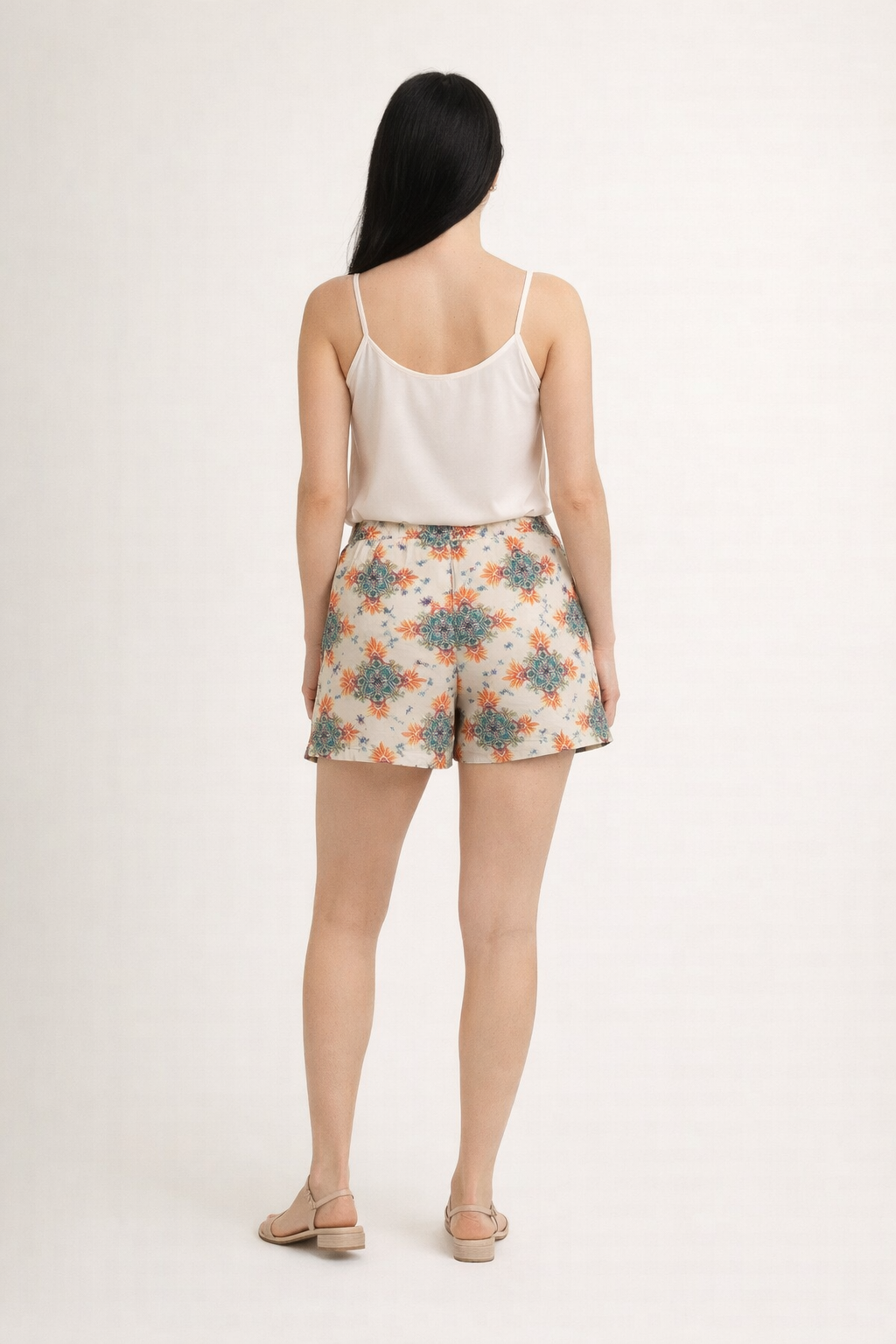 Sunset Medallion Printed Shorts