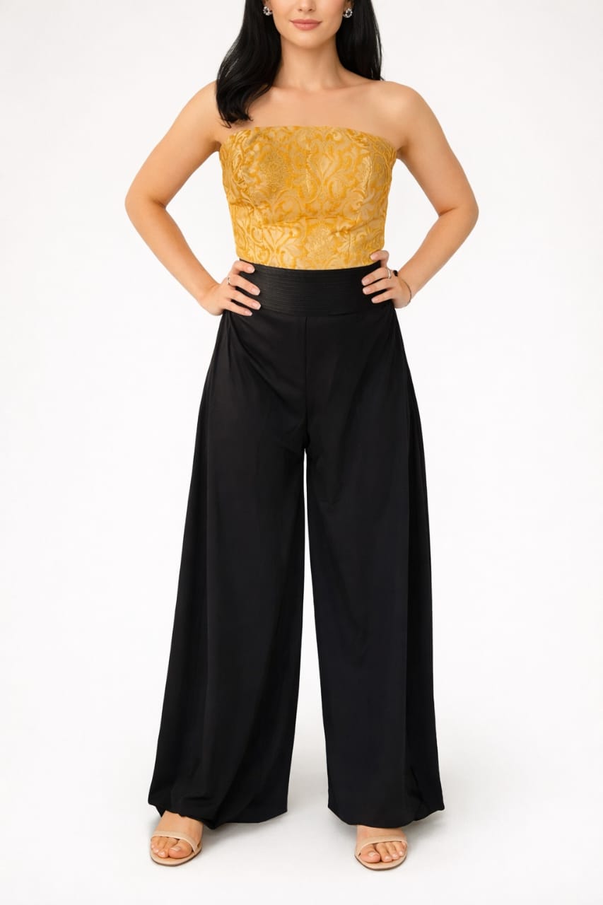 Golden Noir Luxe Jumpsuit