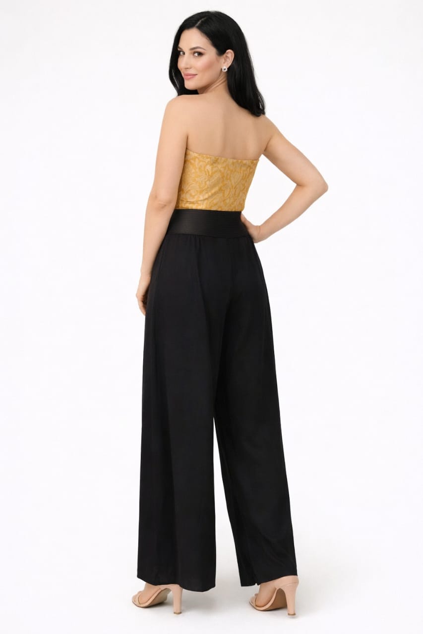 Golden Noir Luxe Jumpsuit
